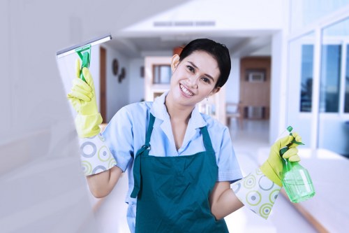 Sorted cleaning materials ready for local transfer station recycling