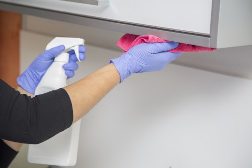 Recurring office cleaning in Islington with desks and communal areas